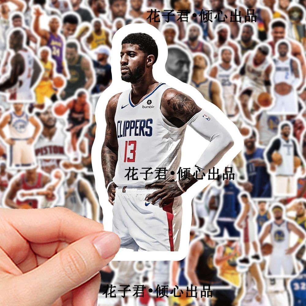 103張球星NBA貼紙科比詹姆球員人物周邊高顏值文具diy裝飾貼畫【_as~~陽陽】 | 蝦皮購物