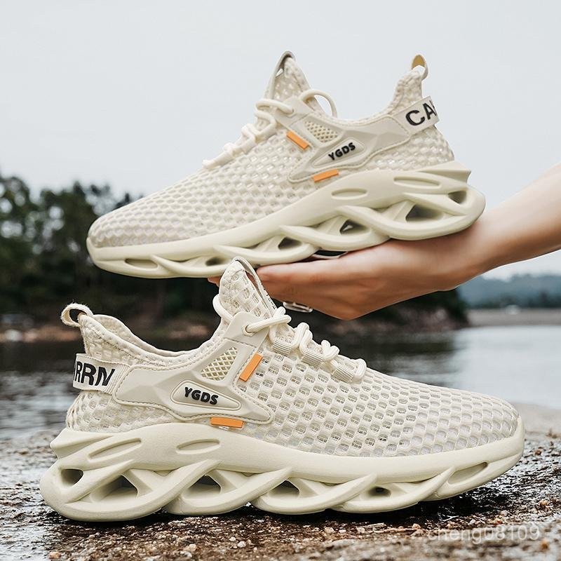 AWSE 網麵透氣男鞋夏季薄款輕便網鞋男士涼鞋鏤空大網眼休閒跑步運動鞋 | 蝦皮購物