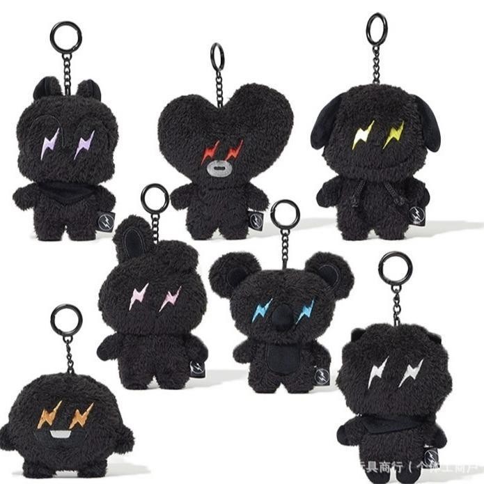 韓國代購*【高顏值掛飾】新款Fragment x BT21閃電暗黑藤原浩聯名防彈