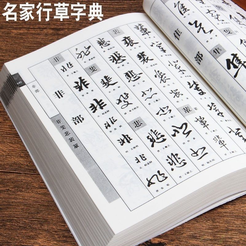 歷代名家行草字典/行書草書字帖/名家行草書法集錦書法毛筆參考全新書