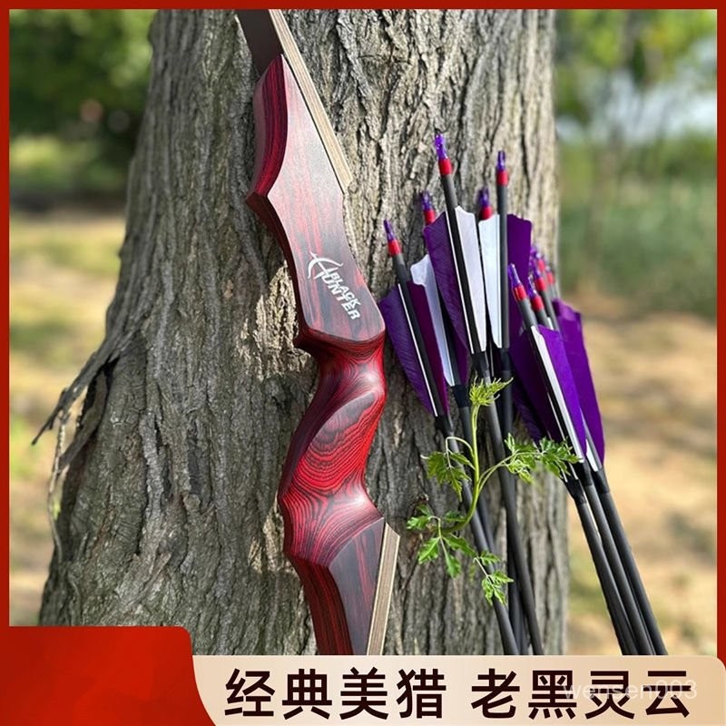 【哆哆購】反曲弓 戶外弓箭 弓 射箭 複閤弓靈雲美獵弓成年人弓箭套裝戶外競技射擊美式傳統弓射箭木質反曲弓 EJNQ | 蝦皮購物