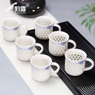 青花 玲瓏盃 茶盃 青花玲珑瓷茶杯景德镇中式茶具礼盒装