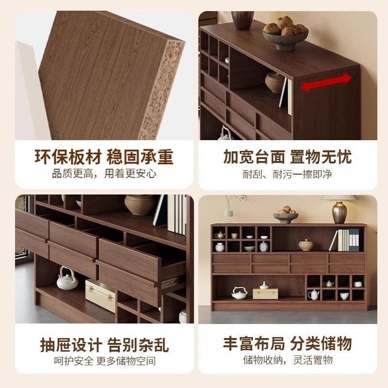 廠家直銷/免運】中古茶水櫃中式博古架茶櫃茶具置物架展示架子簡約收納