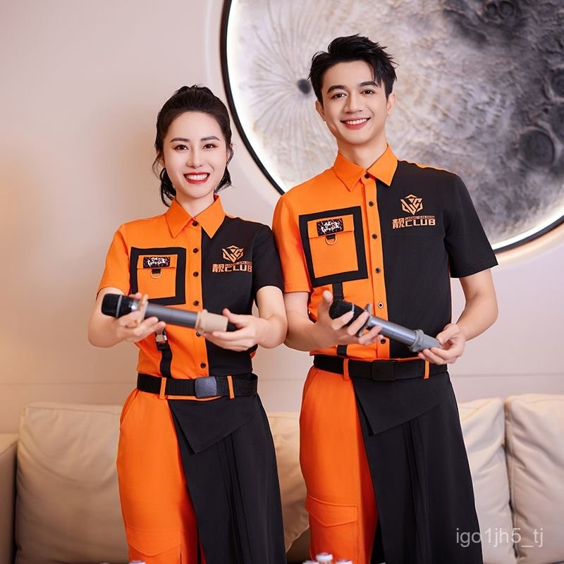 龍麗兒酒吧服務員工作服時尚套裝PARTYK夜店會所俱樂部夜場服裝潮 ZYHE | 蝦皮購物