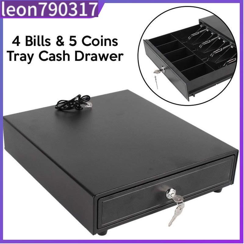 Electronic Cash Drawer Box Case Storage With 4 Bills And 5 C | 蝦皮購物