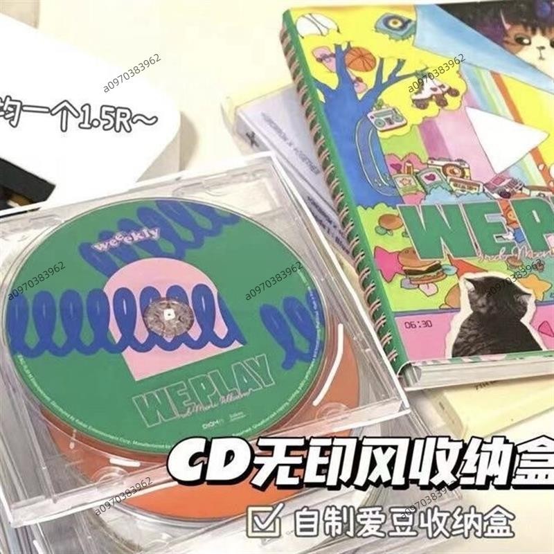 透明 CD收納盒 光碟收納盒 專輯收納 光碟盒 多功能光碟盤 翻蓋CD收納盒 明星CD收納盒 CD保護套 | 蝦皮購物