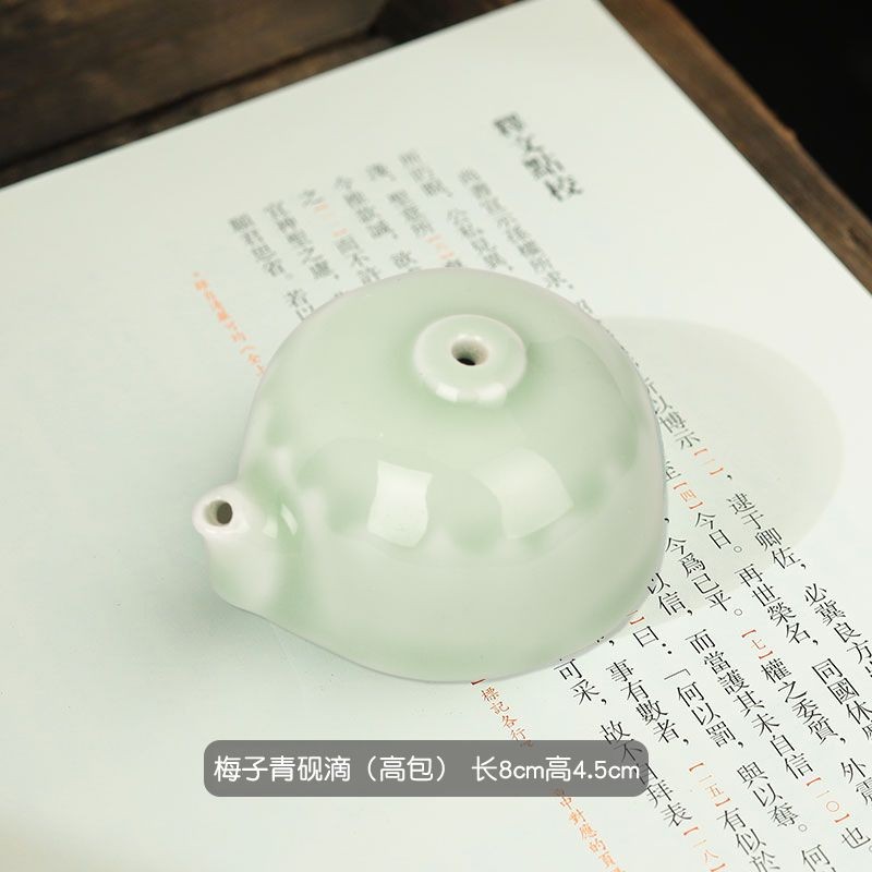 (61*B58)陶芸 水滴 水次 金城次郎 書道、墨 硯、墨 水註硯滴陶瓷水滴硯滴書法水滴壺汝窯墨滴文房四寶國畵練習硯臺磨墨研磨