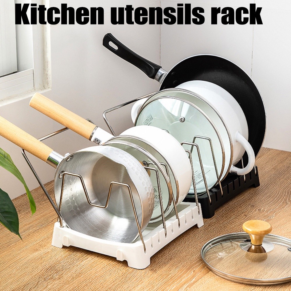 Stainless Steel Pot Rack Kitchen Storage Rack Pot Cover Rack | 蝦皮購物