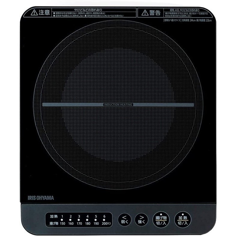 電磁爐愛麗思歐雅瑪薄型IH爐IHK-T391 IRIS OHYAMA 6段火力1400W T37