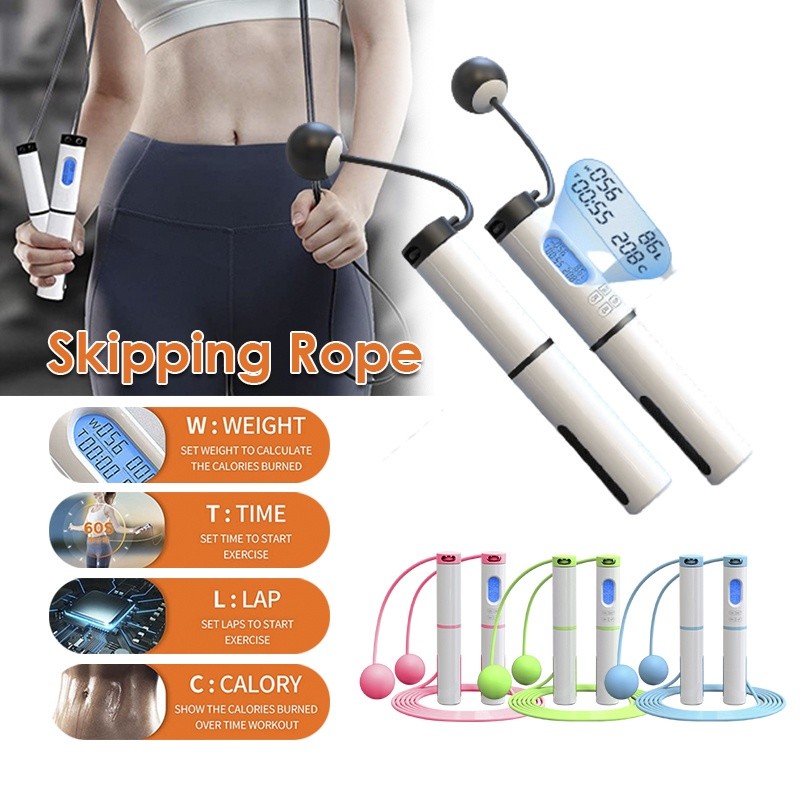 Smart Skipping Rope Cordless Jump Ropes Skip Rope Calorie Fi | 蝦皮購物