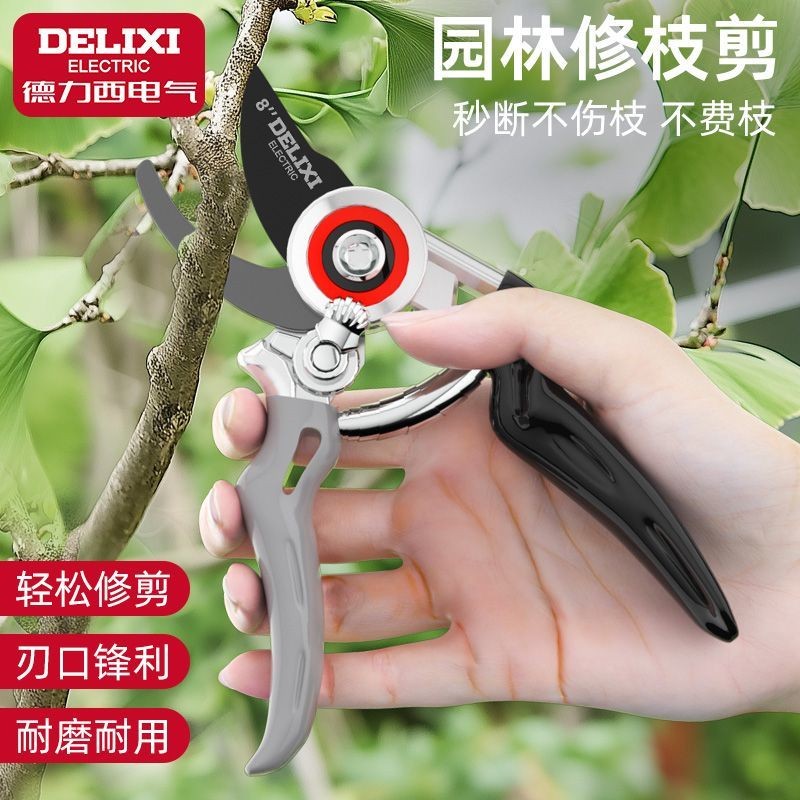 園藝剪刀 樹枝剪刀 德力西電氣修枝剪園藝剪刀園林修剪果樹修枝專用剪刀花藝修花剪刀 Q1EY | 蝦皮購物