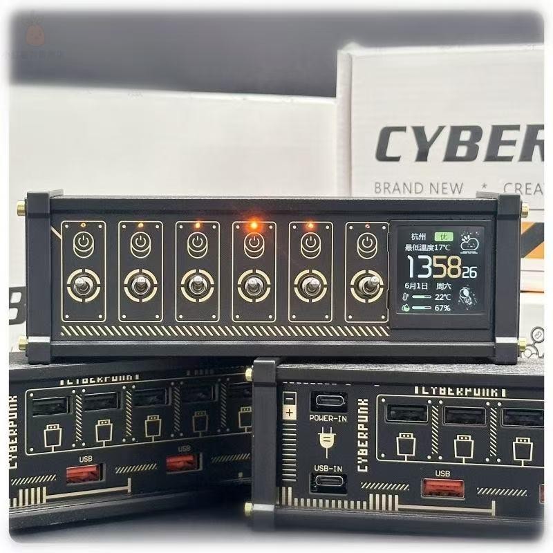 區塊化USB排插 獨立控製 鈕子開關 複古鍍金桌搭 NK一代二代四代五代 USB排插 獨立開關排插 電競桌搭 | 蝦皮購物