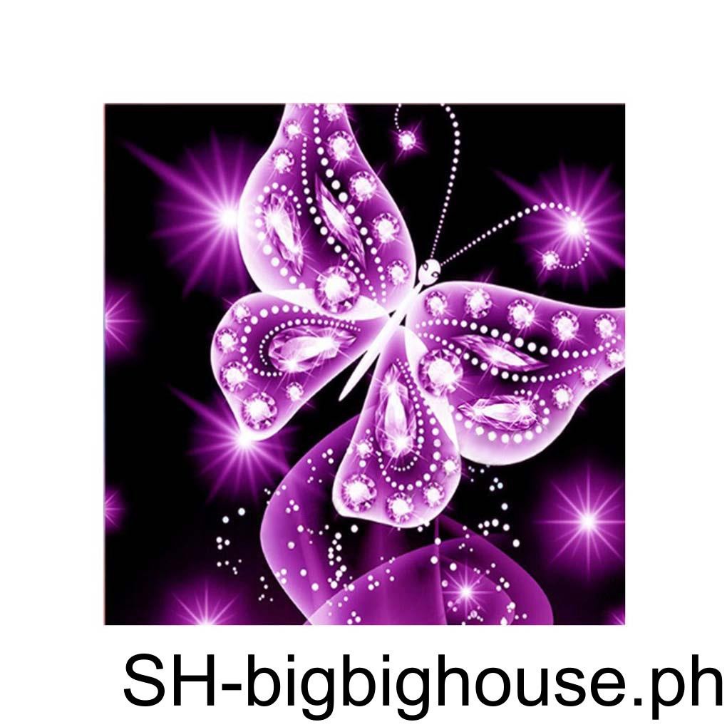 LakiHomi 8 pezzi Diamond Painting Farfalle, painting per adulti e bambini, decorazione da giardino per esterni e interni, balcone, decorazione per bambini, regalo per donne