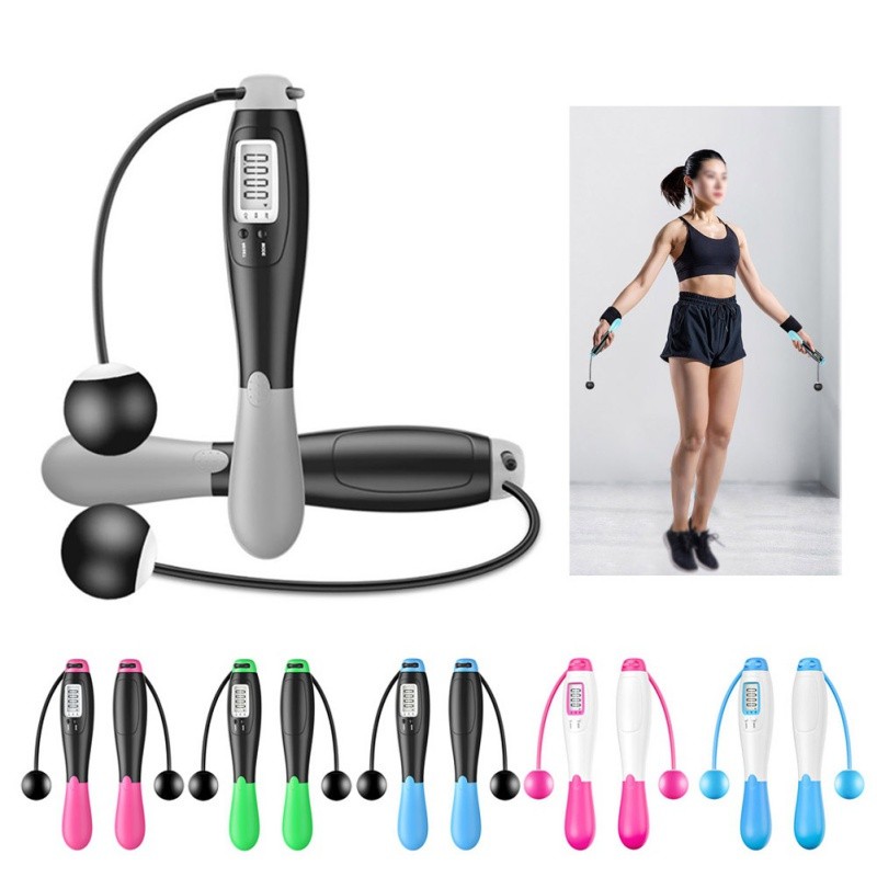 Electronic Jump Rope Cordless Skipping Rope with LCD Screen | 蝦皮購物