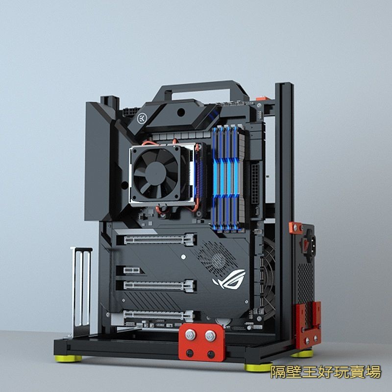 ITX機殼 小機殼 MINI機箱 開放式機箱架個性ITX桌上型電腦水冷MATX鋁合金創意EATX大板全鋁立式 | 蝦皮購物