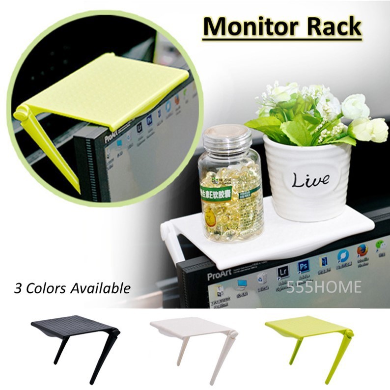 Monitor Rack Shelf/ Computer Screen Storage / Smart TV Rack | 蝦皮購物