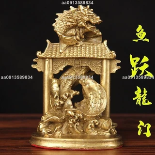 銅器 鯉躍龍門 客間 茶台 机 事務室 風水開運 装飾品 工芸品 置物 銅器 鯉躍龍門 客間 茶台 机 事務室 風水開運 装飾品 工芸品 置物鯉魚