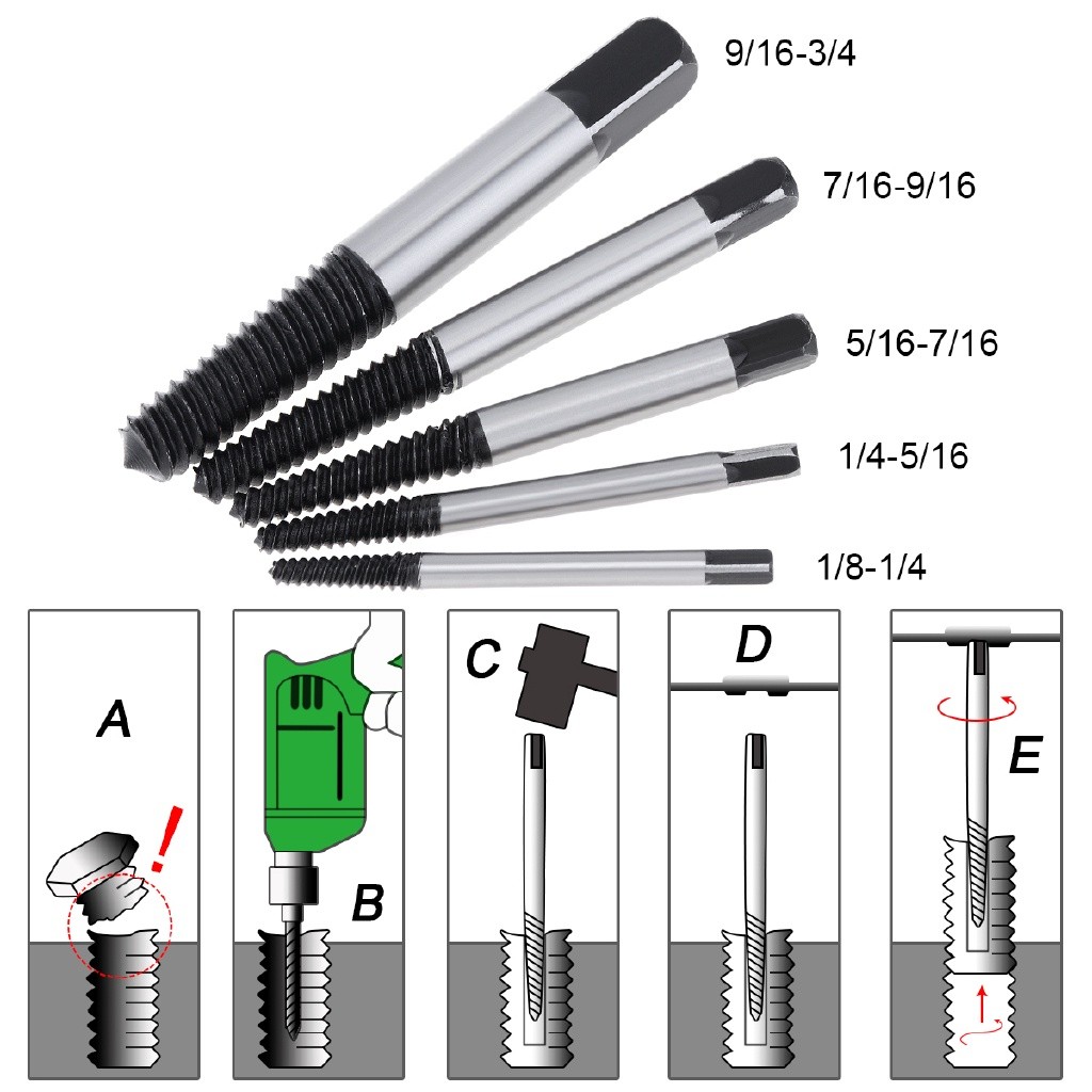 Screw Extractor Drill Guide Broken Damaged Bolt Remover | 蝦皮購物