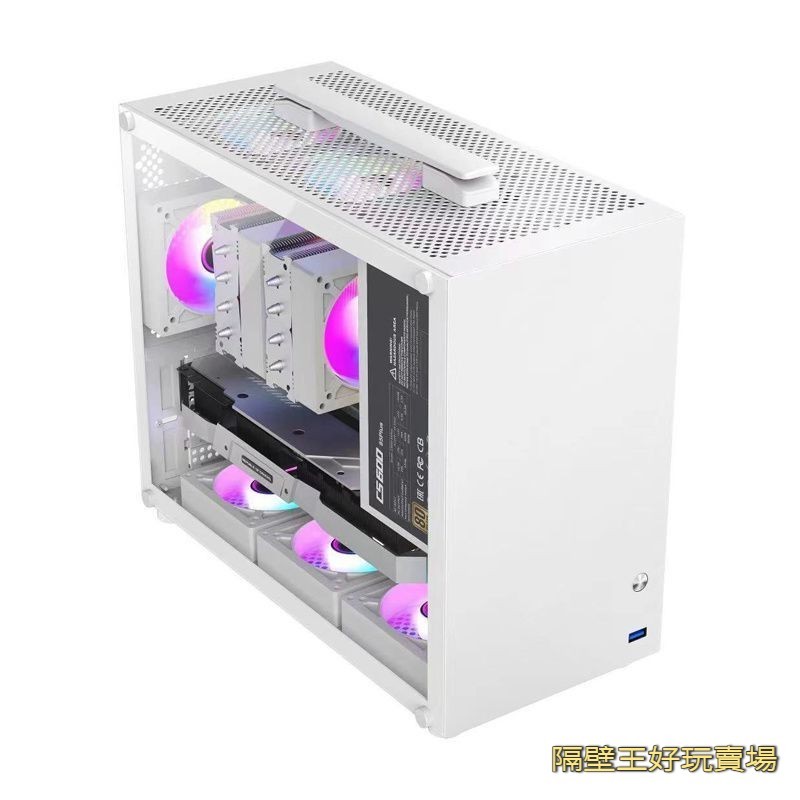 ITX機殼 小機殼 MINI機箱 手提迷你M-ATX桌面側透機箱臺式MINI-ITX機電腦小機箱真USB3.0 | 蝦皮購物
