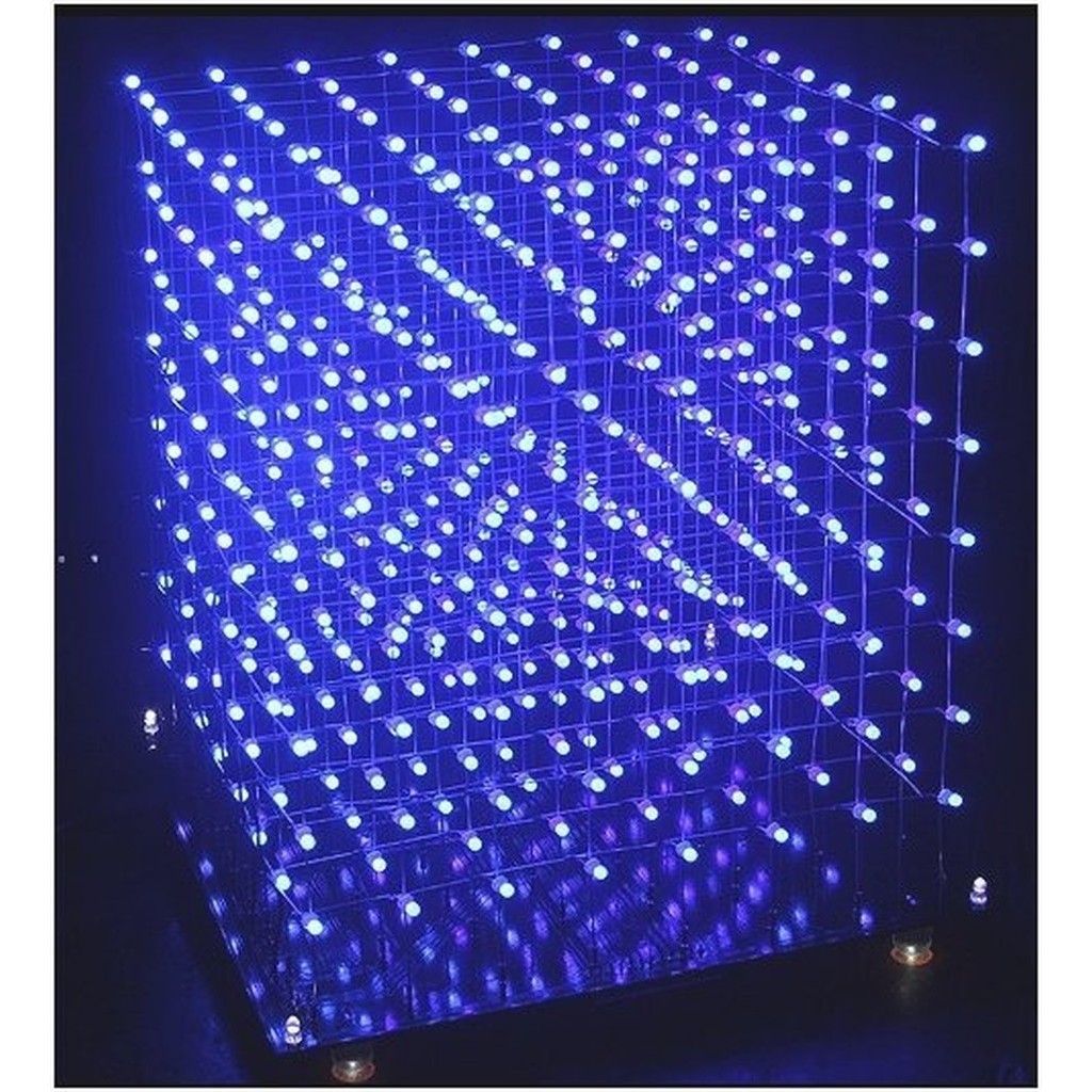 永順 453 3D 8X8X8 LED CUBE8 光立方 Arduino TF動畫組套件 散件 DIY 含控制板 送搭 | 蝦皮購物