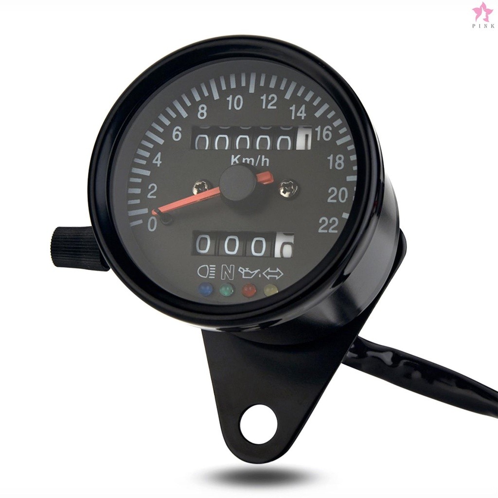 Cafe Racer Retro Custom Motorcycle Mechanical Speedometer wi | 蝦皮購物