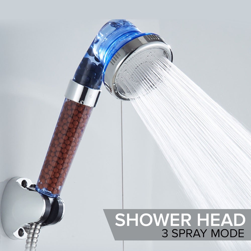 Shower Head 3 Modes Adjustable Pulse Pressurized Jet Bath Wa | 蝦皮購物