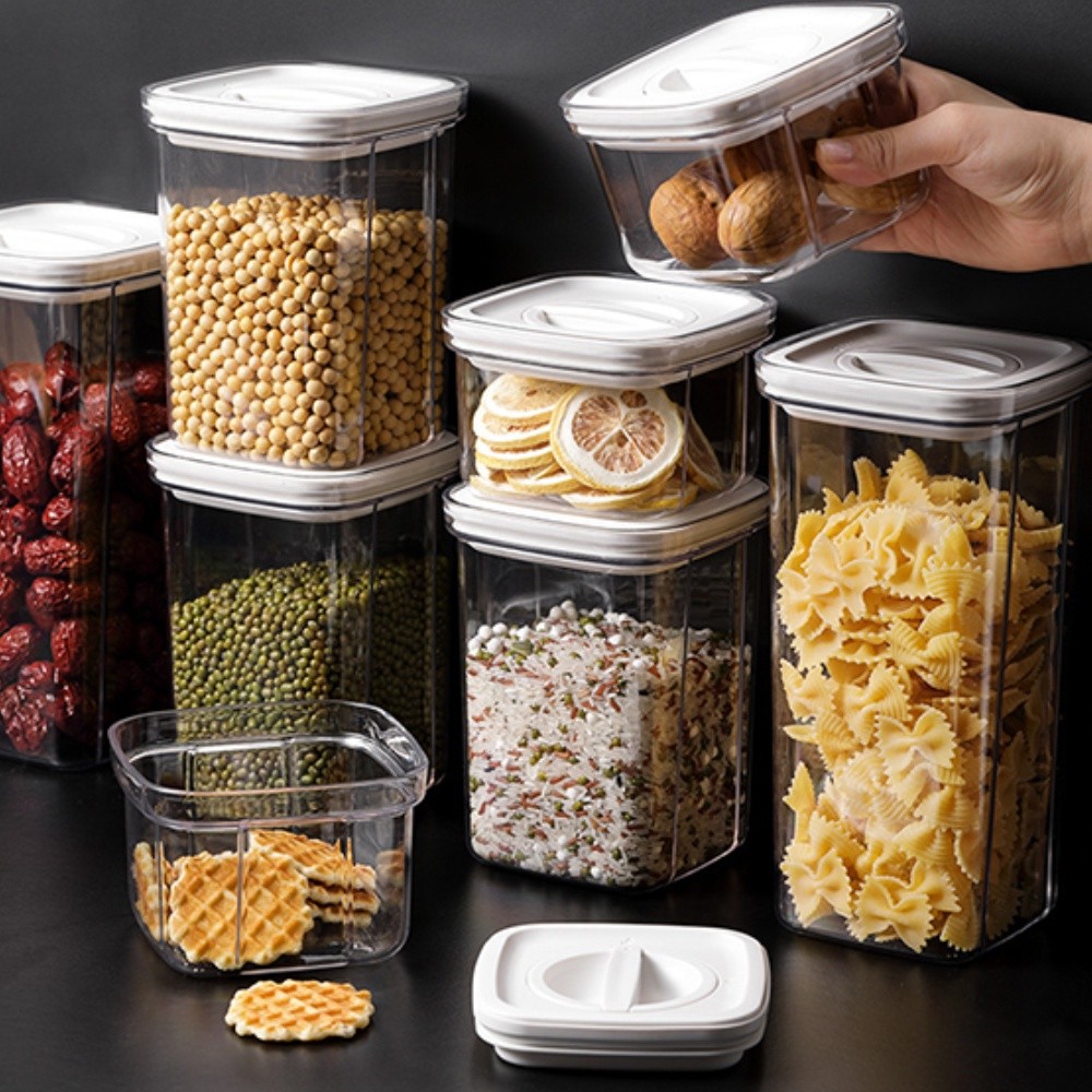 Food Material Storage Box Transparent Stackable Storage Tank | 蝦皮購物
