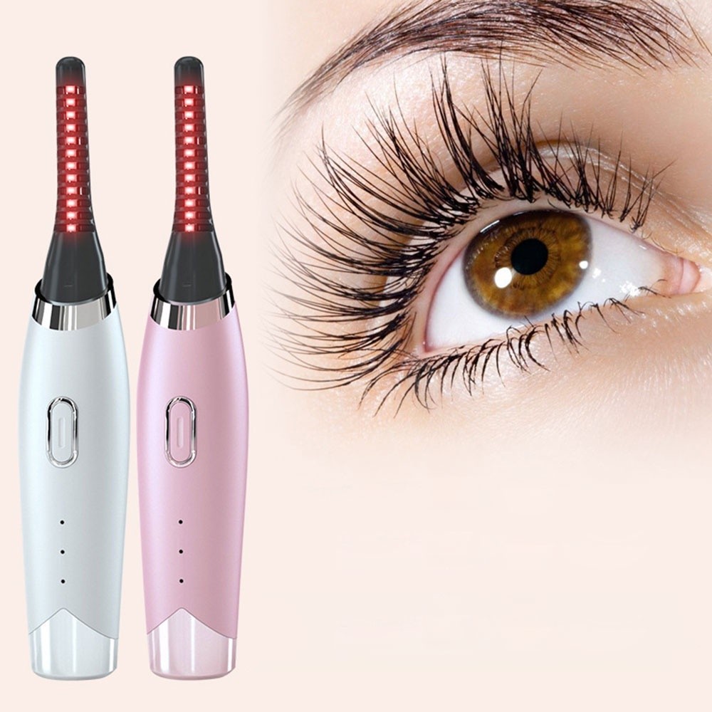 Electric Eyelash Curler Heated Eyelashes Makeup USB Long Las | 蝦皮購物