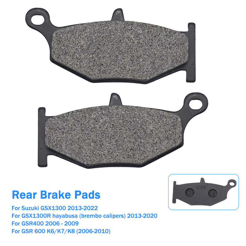 AHL- Motocicletta Pastiglie Freno Posteriore Per GSR 600 K6/K7/K8 2006-2010 (Semi Métal - 11