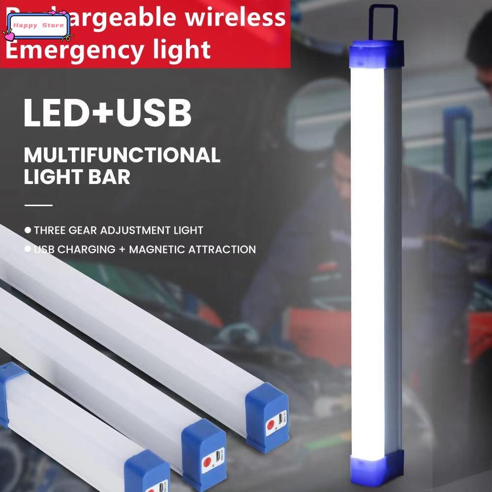 USB Rechargeable Led Tube Light Magnetic Night Market Light | 蝦皮購物