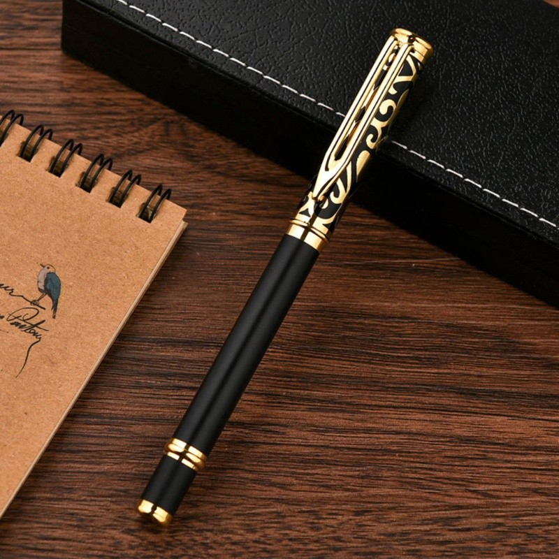 Luxury Metal Signature Ballpoint Pen Black Ink Business Writ | 蝦皮購物