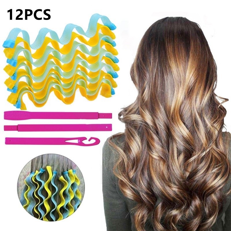 Magic Leverag Hair Curler, 30CM, 12 Pieces, Portable Hair Wa | 蝦皮購物
