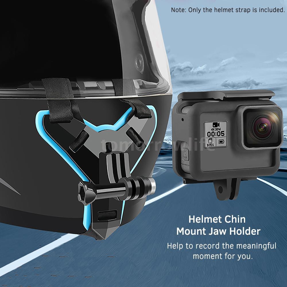 Full Face Helmet Chin Mount Jaw Holder Motorcycle Helmet Str | 蝦皮購物