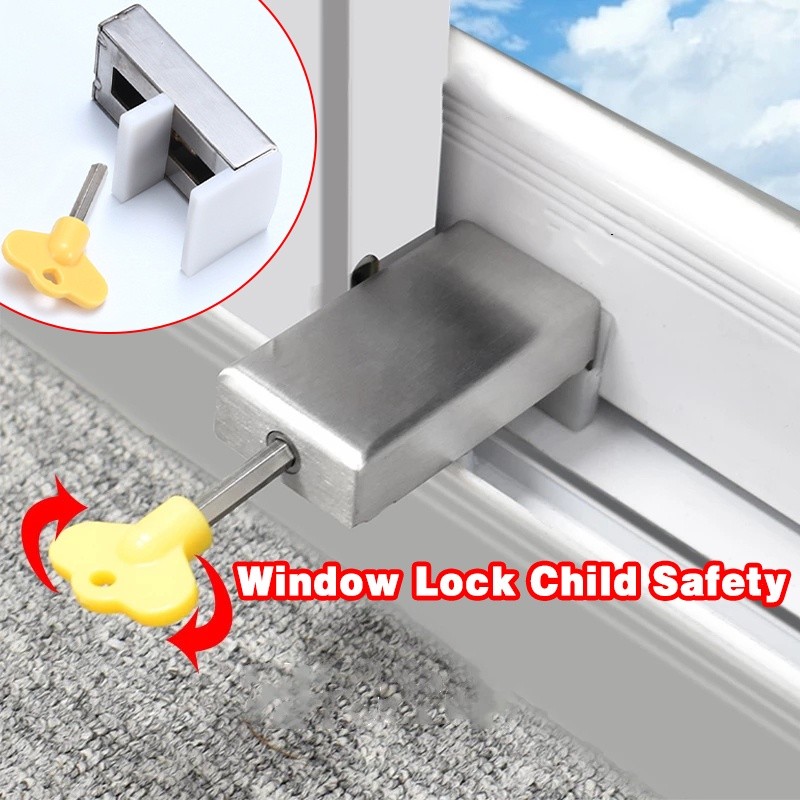 Aluminum Window Child Safety Lock Buckle Sliding Window Safe | 蝦皮購物