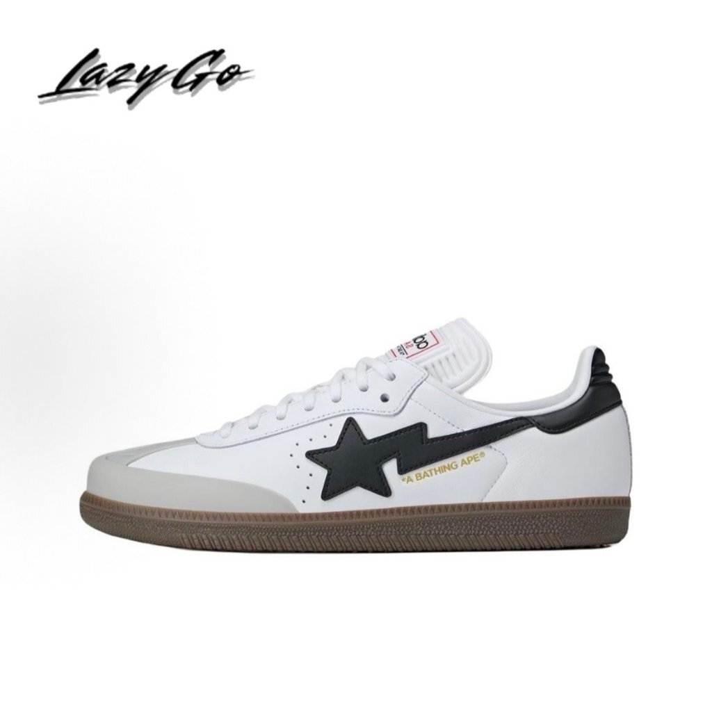A BATHING APE x ADIDAS ORIGINALS SAMBA JR9245 德訓鞋 白 | 蝦皮購物