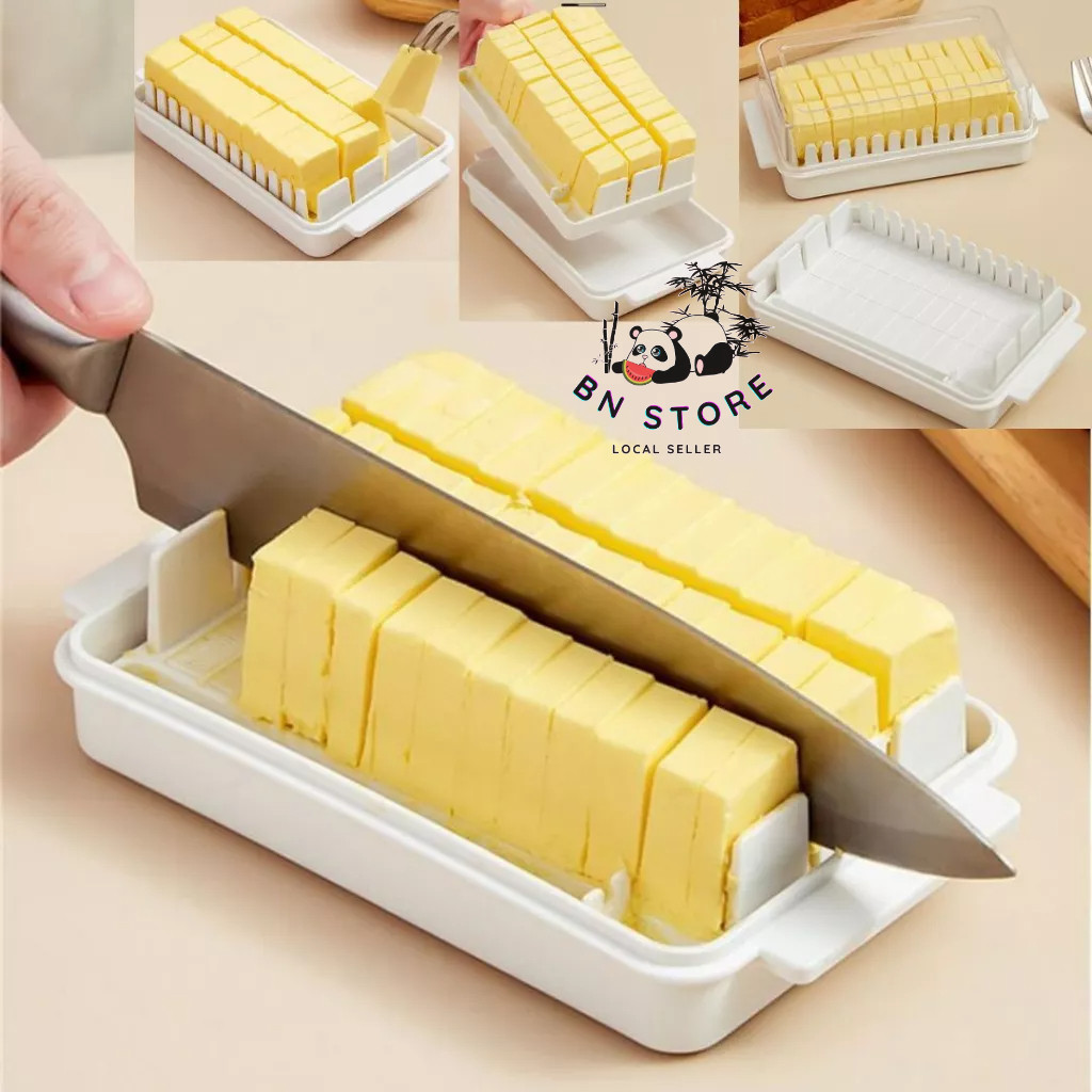 Butter Cutter Container With Lid Butter Cheese Fresh-keeping | 蝦皮購物