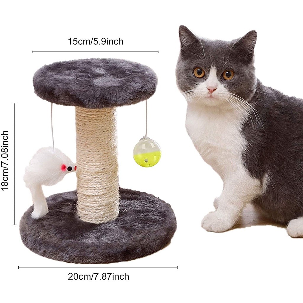Small Cat Scratching Post Cat Climbing Tower Sisal Cat Post | 蝦皮購物