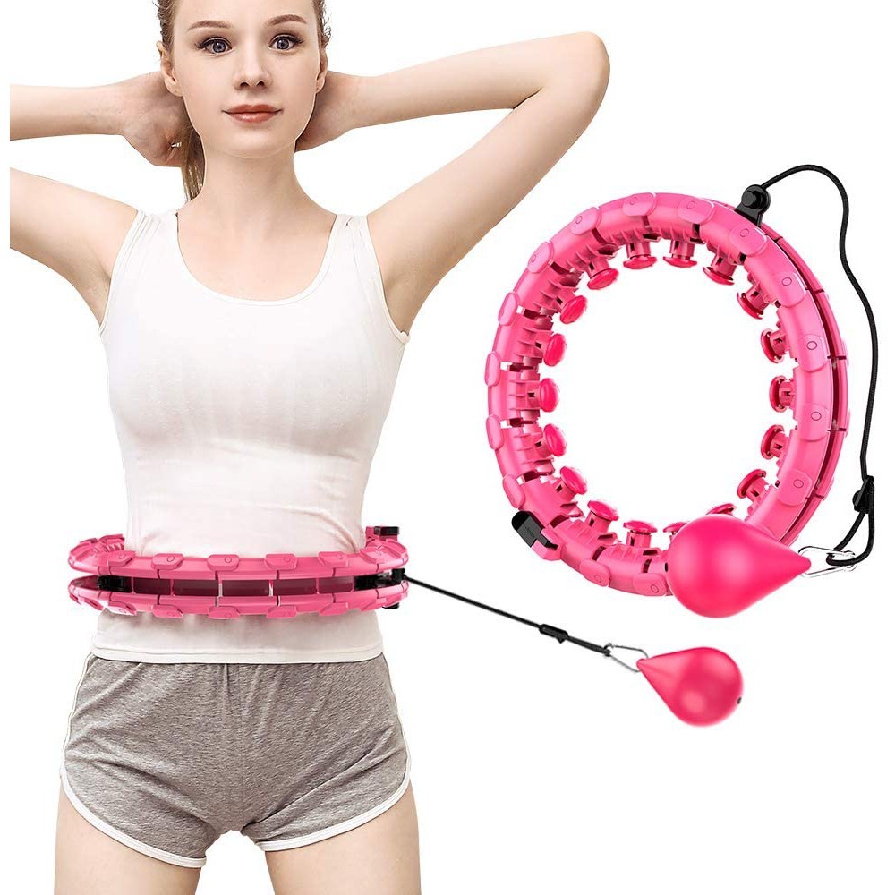 New Smart Hula Hoop Weighted Hula Hoop-24 knots (132CM) adju | 蝦皮購物