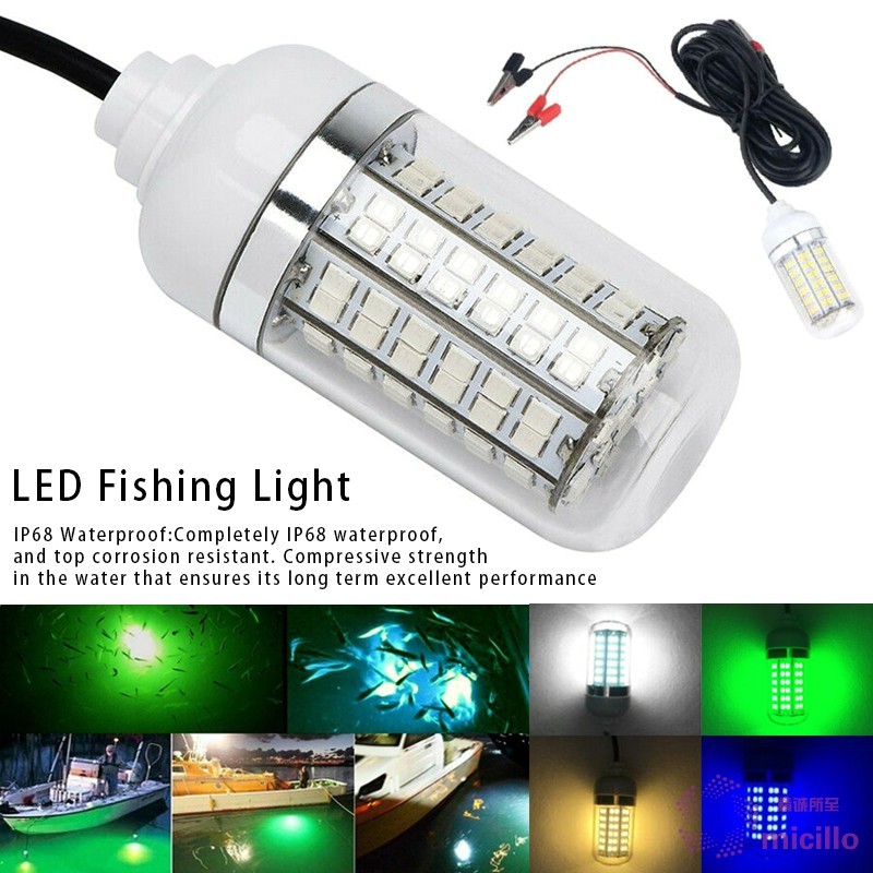 LED Fishing Light Underwater Fish Finder Lamp Attracts Acces | 蝦皮購物