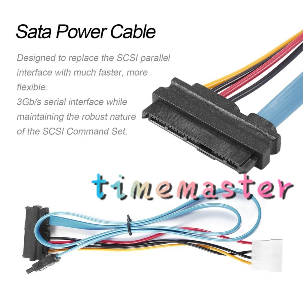 7 Pin SATA Serial ATA to SAS 29 Pin & 4 Pin Cable Connector | 蝦皮購物