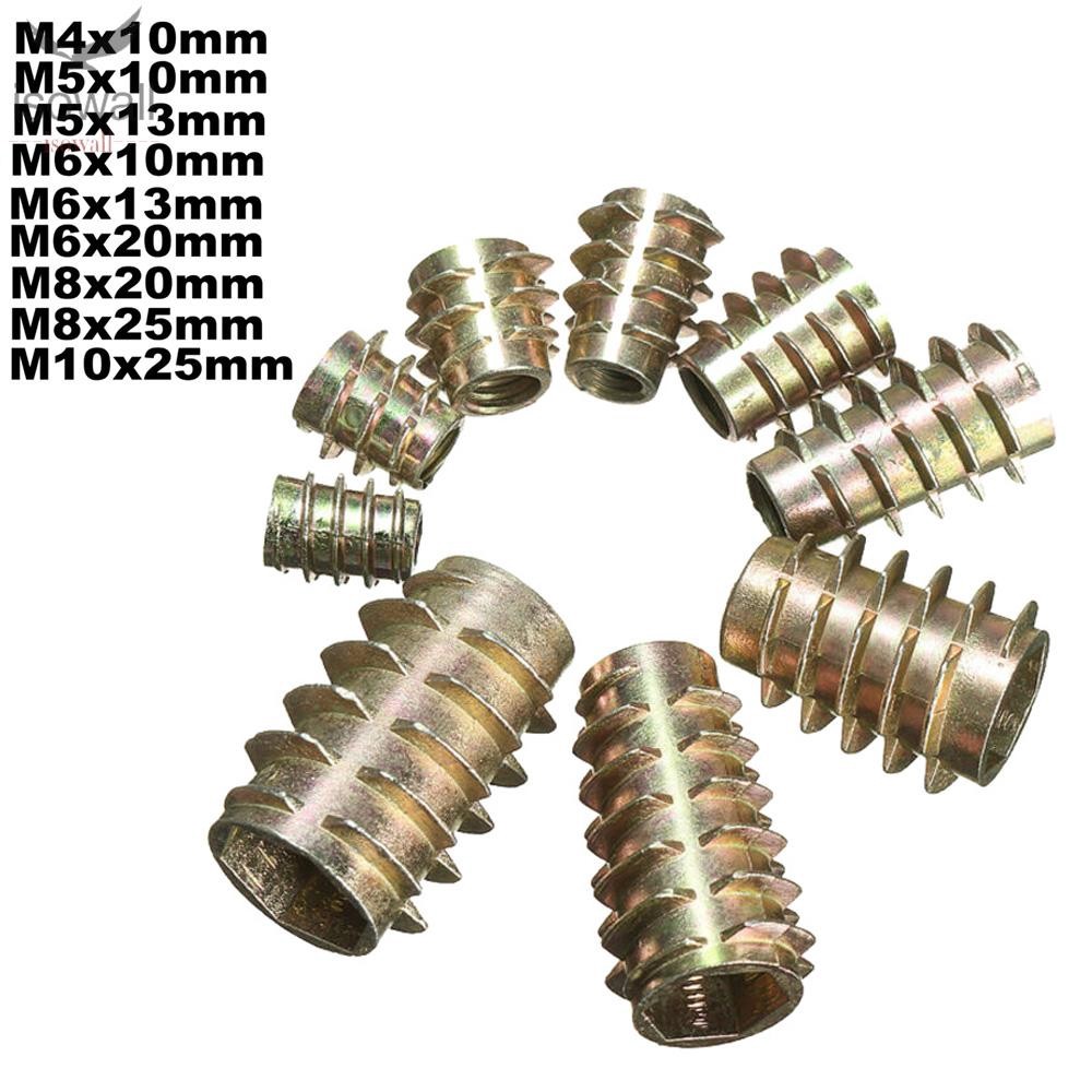 Threaded Nuts E-Type Hex Insert Zinc Alloy Replacement Self- | 蝦皮購物