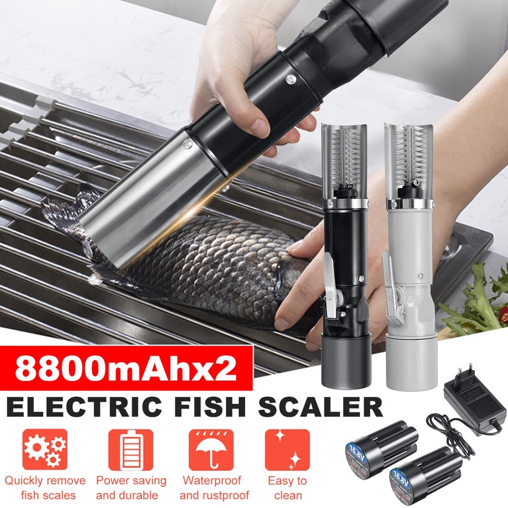 8800MA Rechargeable Fish Electric Cleaner For Fish Scalers C | 蝦皮購物