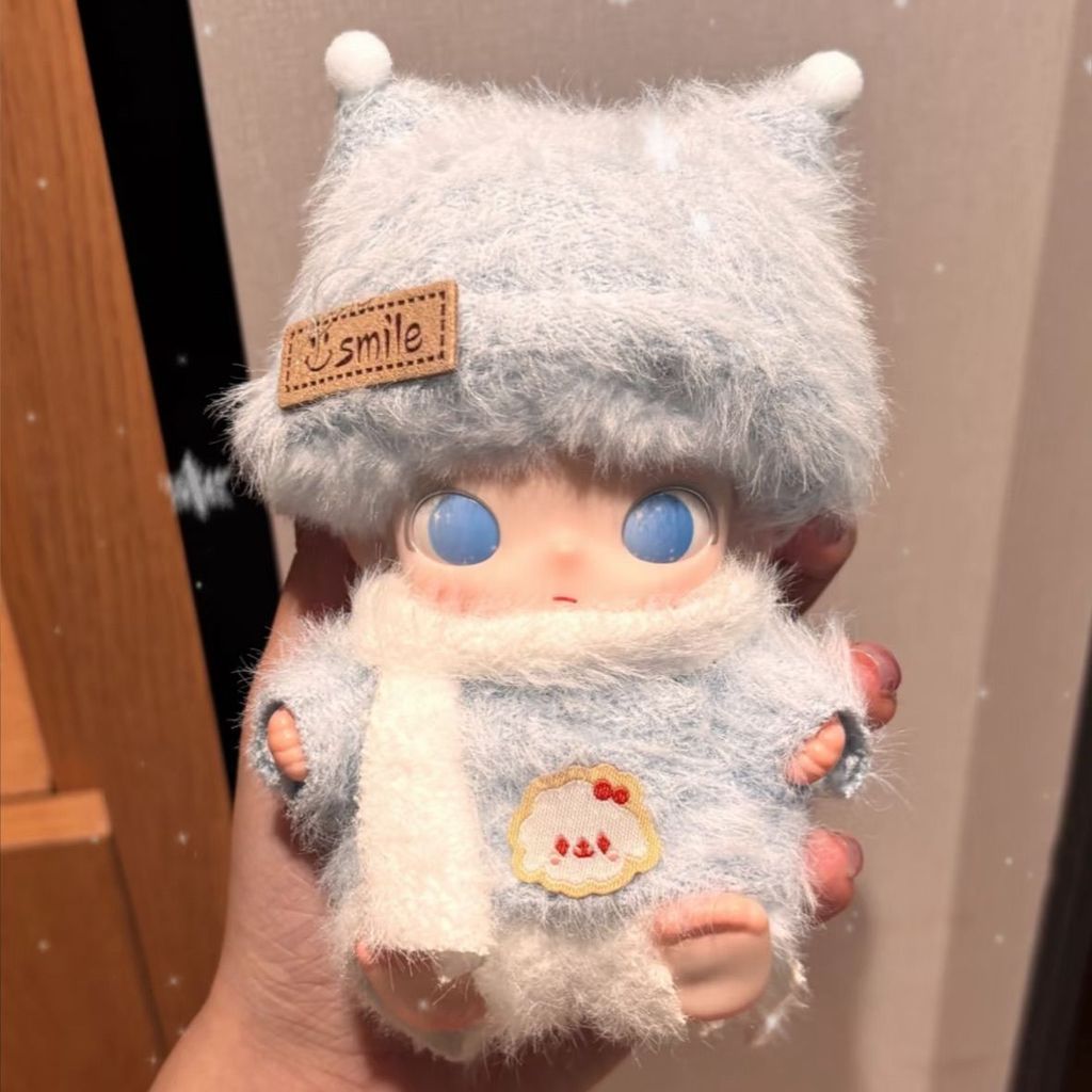 娃衣 娃娃衣服 衣服 公仔衣服 冬日Dimoo新生日記娃衣毛茸茸小雪人帽子圍巾褲子套裝搪膠公仔衣 | 蝦皮購物