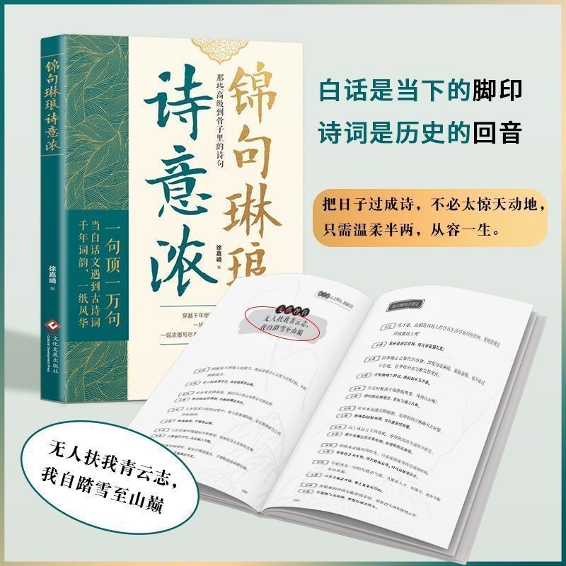 正版有貨＆2冊錦句琳瑯詩意濃+在白話里邂逅古詩文藏在古詩文里的夸人寶