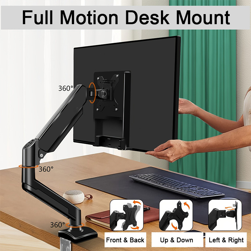 Premium Monitor Arm, Height Adjustable Mechanical Spring Mon | 蝦皮購物