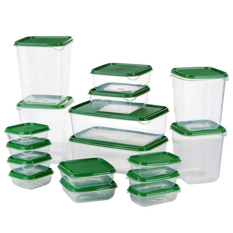 17pcs Multifunction Microwaveable Plastic Food Container Set | 蝦皮購物