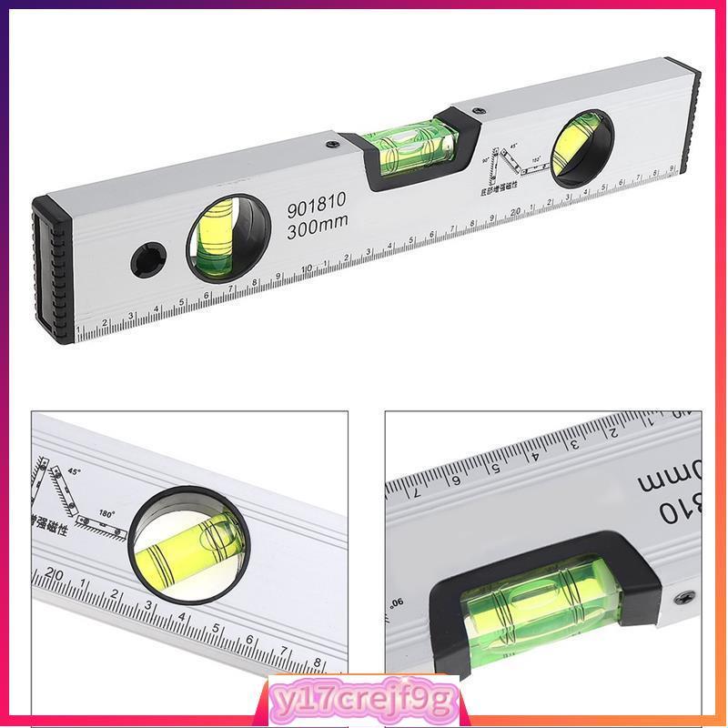 300mm Precision Magnetic Aluminum Alloy Level Ruler with Bli | 蝦皮購物