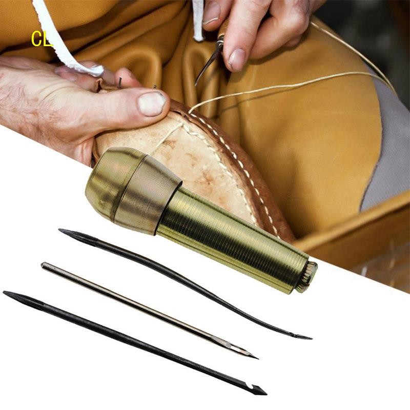 3 In1 Copper Handle Needle Sewing Awl Hand Stitcher For Leat | 蝦皮購物