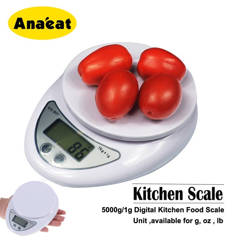New Electronic Digital Kitchen Food Scale 5kg 5000g/1g Digit | 蝦皮購物