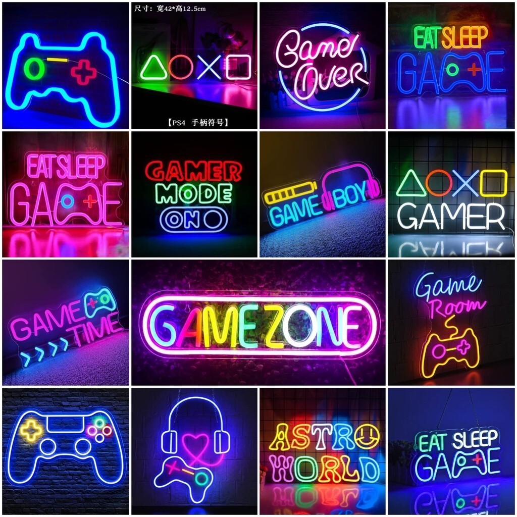 客製化【燈牌】霓虹燈發光字定製 酒吧招牌門頭led neon sign 出口廣告牌燈牌logo | 蝦皮購物